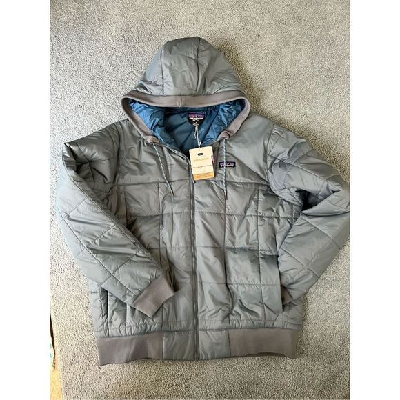 New with tags Men’s Patagonia Box Quilted Hoodie - Picture 1 of 5